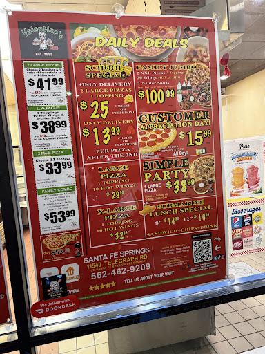 Valentino's Menu image 9